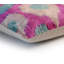 Coussin en velours de soie rose et turquoise