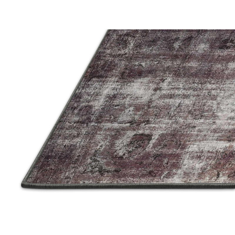 Tapis contemporain gris, Rectangle 7 pi x 10 pi