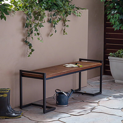 Banc de patio moderne, banc industriel
