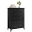 Commode haute 5 tiroirs avec tiroirs profonds et boutons en métal, commode en bois moderne-1243455208
