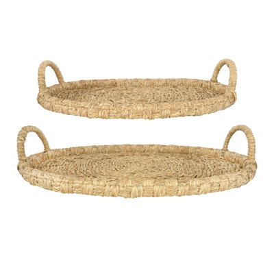 Nikita Handwoven 2 Piece Coffee Table Tray Set