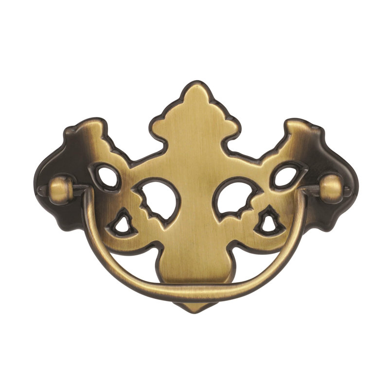 Antique Brass Traditional Cabinet Knob with Mounting Hardware