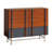 Retro Nut-Brown Solid Wood Accent Cabinet