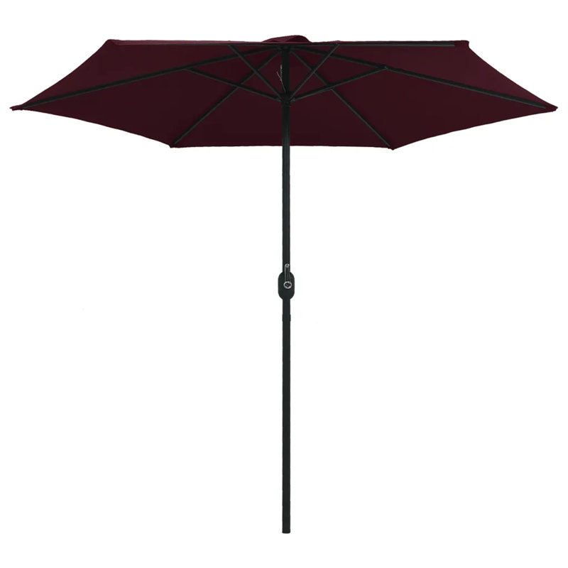 ClipperCove 270cm Market Parasol, Bordeaux Red