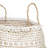 Seagrass Handmade Patterned Decorative and Functional Storage Basket with Handles