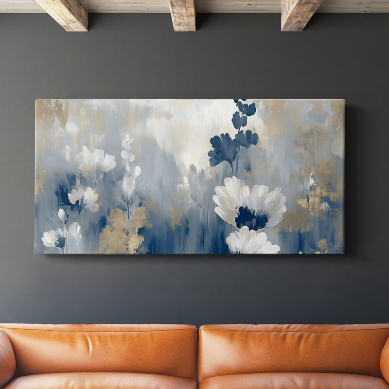 Botanical Series-CCCCL XXII - Toile tendue avec châssis - Prêt à être accroché, H 20 po x l 40 po