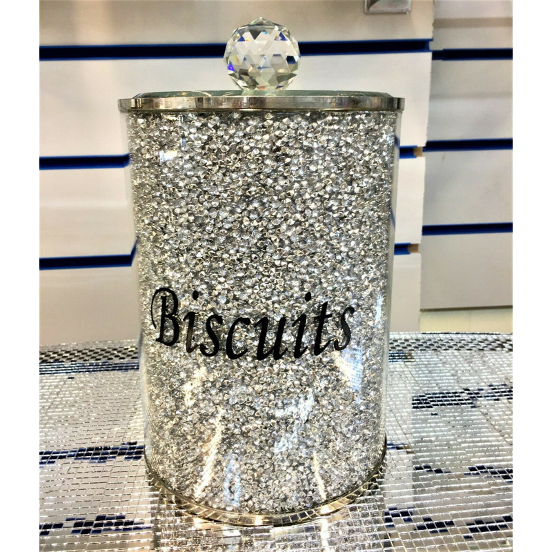 Glass Biscuit Tin