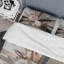 Ensemble de housse de couette en microfibre / polyester Rose Gold Linear Floral Elegance III-409468679