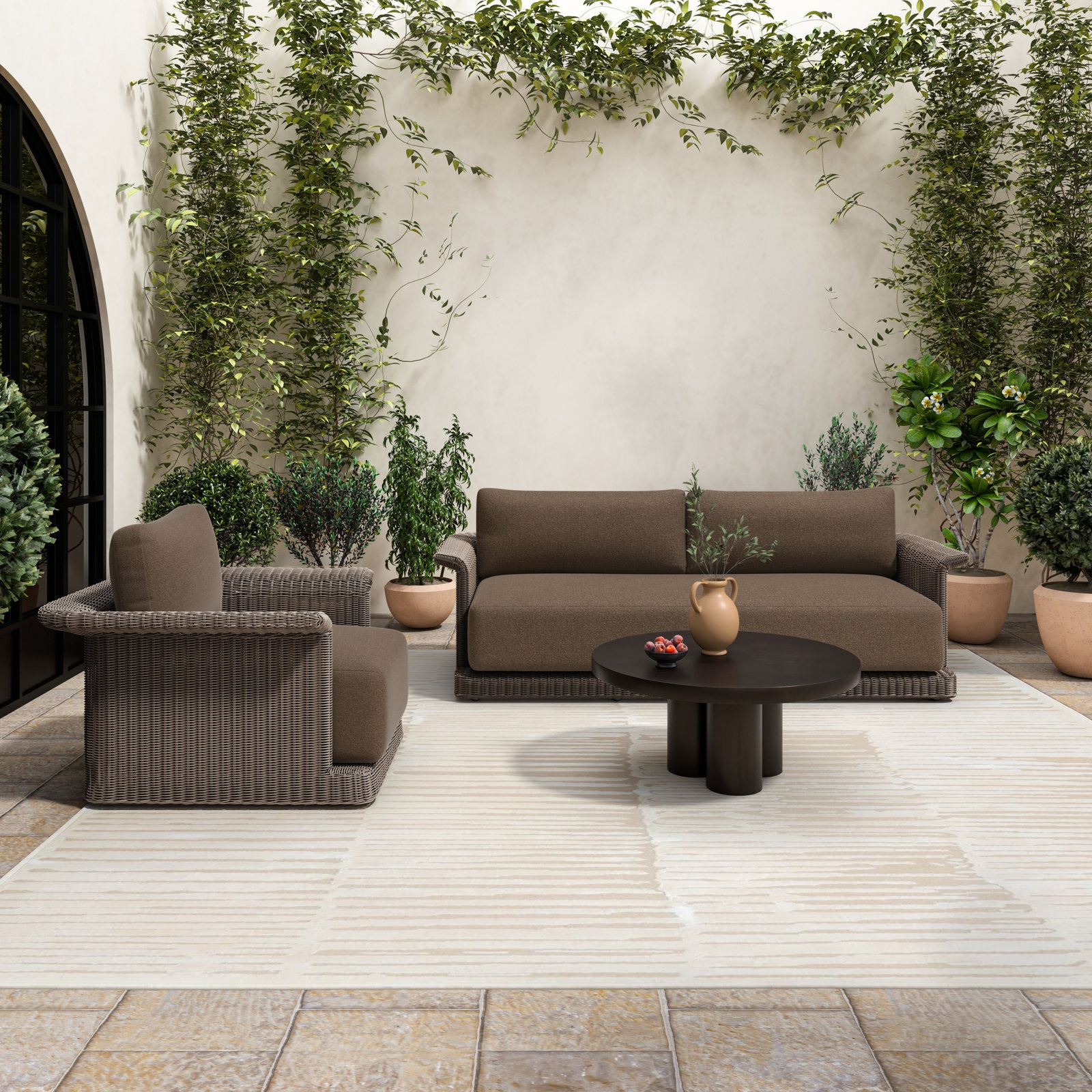 35'' Aluminum Outdoor Coffee Table