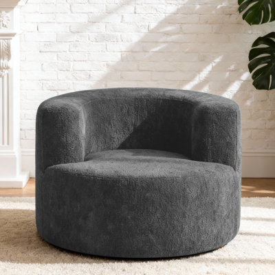 One Seater Compressed Round Curved Sofa Chair