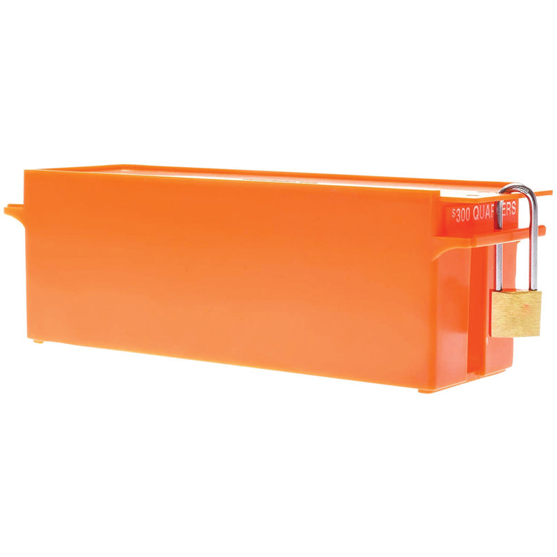 Multicolor Plastic Lockable Coin Storage Boxes Set