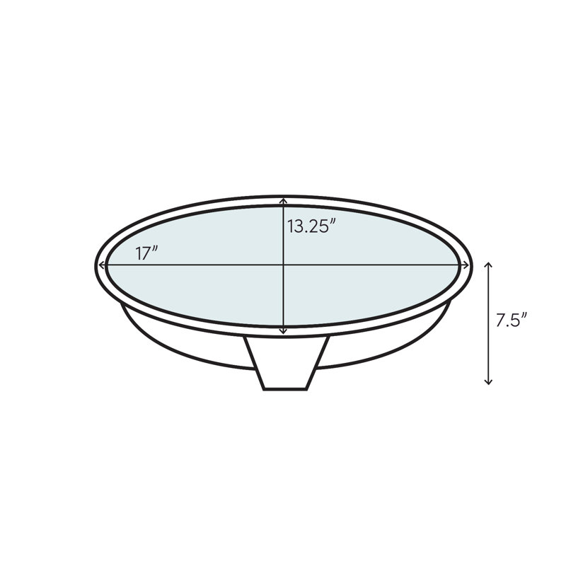 Cameo Copper Oval Undermount Bathroom Sink