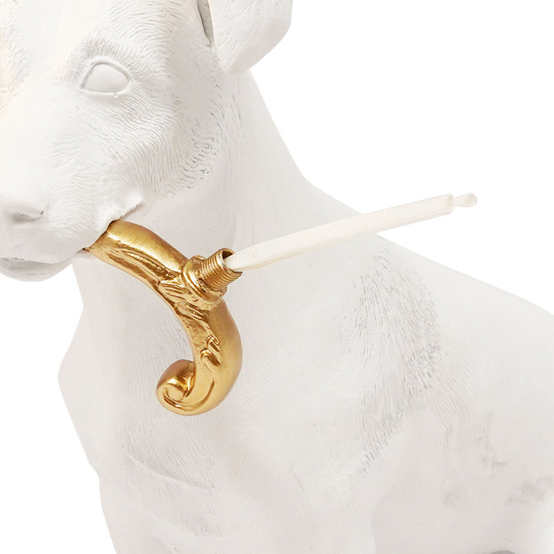 Lampe de table chiot, lumière de bureau décorative avec base E12 (ampoule non incluse)
