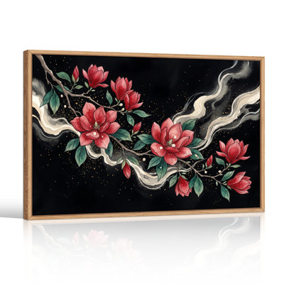 Ensemble de 1 tableau sur toile « Nuit florale »