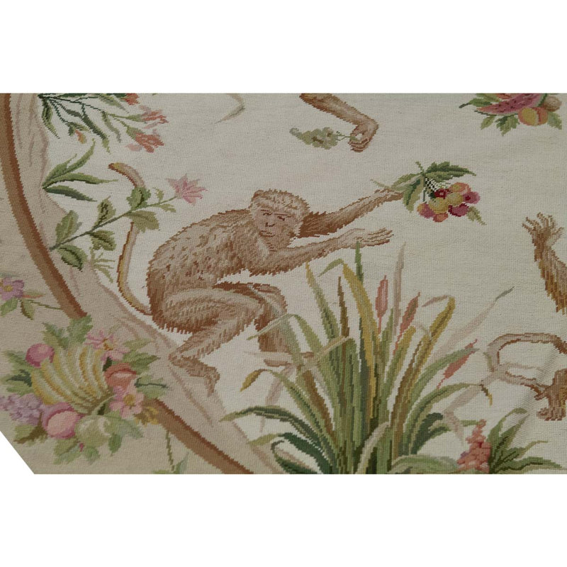 Hand Knotted Wool Floral Area Rug