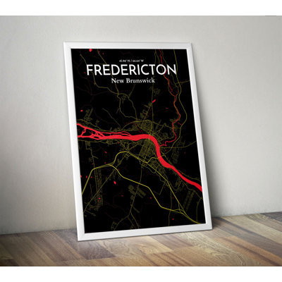 Frederion City Map - No Frame Print