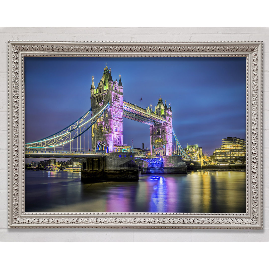 Tower Bridge Pink Glow - Druck