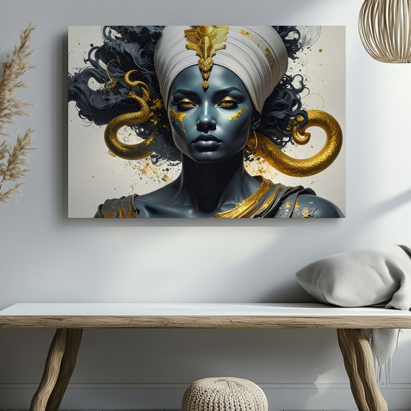 Reproduction d'art sur toile Mythic Serpent Queen, H 16 po x l 20 po