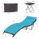 2-Piece Foldable "S"-Shaped Reclining Chaise Lounge Set With Adjustable Backrest And Foldable Rattan Coffee Table