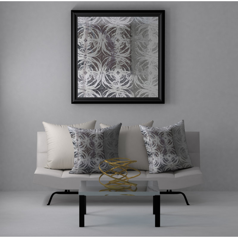 Housse de coussin carrée et crème précieuse, 24 po x 24 po