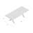 Romulus Rectangular Teak Outdoor Dining Table With Umbrella Hole , 90'' in. W 39'' in. D-28333146