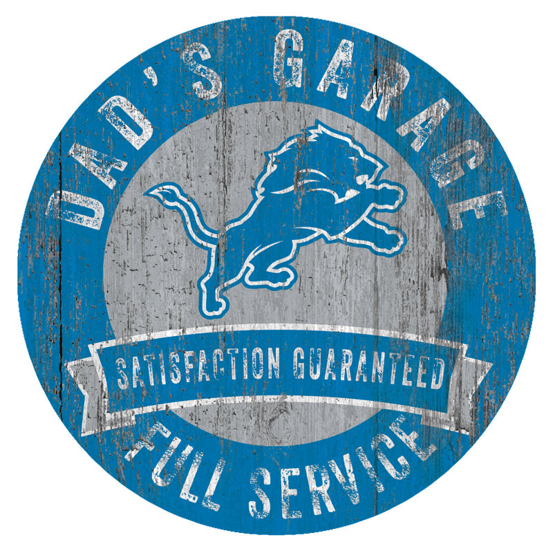 Décoration murale NFL Dad's Garage, Lions de Detroit
