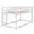 Twin Size Stacked Floor Bunk Bed With Ladder Included-1014622759