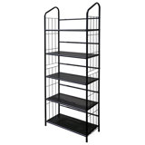 Tall 5-Tier Corner Metal Bookcase / Book Shelf