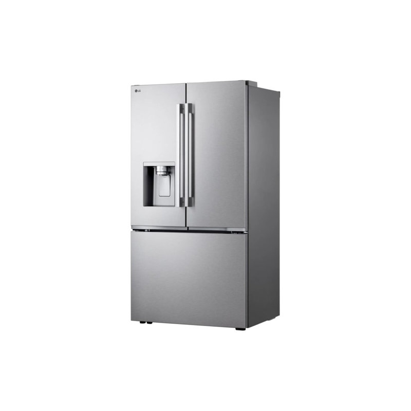 LG Counter-Depth MAX with Zero Clearance, 3-Door French Door Refrigerator with Thin Door Design, Print Proof Stainless Steel