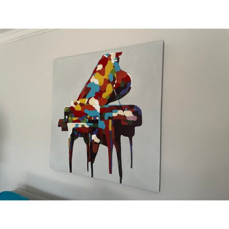 Piano - Wrapped Canvas Painting
