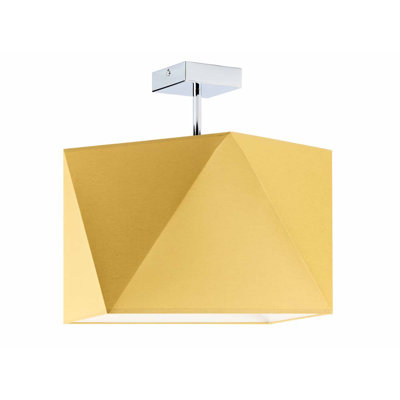 Demarian Fabric Semi Flush Mount