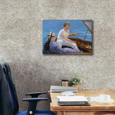 «Boating» par Edward Manet, estampe numérique sur toile