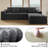 30*30" Corner Module For Modular Sectional Sofa,Chenille,2 Colors
