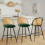369° Swivel Upholstered Rattan Counter Height Bar Stool-1247460250-1250701479-1217763741