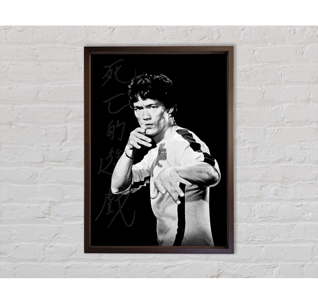 Bruce Lee Fist Of Fury 1 - Einzelner Bilderrahmen Kunstdrucke auf Leinwand