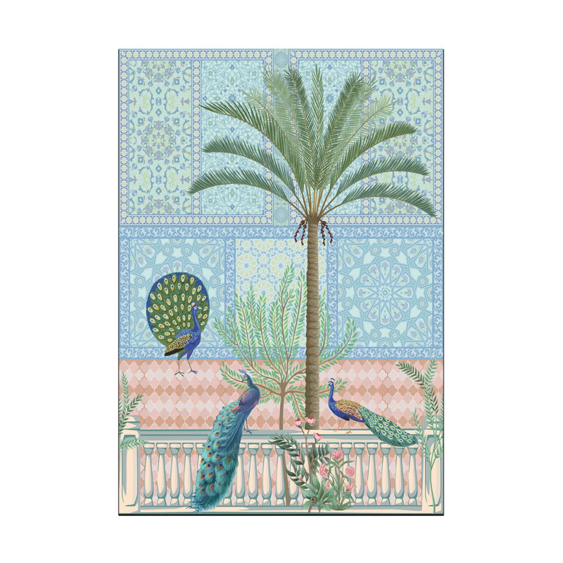 Tapis intérieur / extérieur Rosemin, Rectangle 3 pi 11 po x 6 pi 7 po