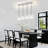 Bette 4 - Light Black Modern Kitchen Island Crystal Pendant With Adjustable Height-972232633