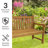 Heilman Mission-Back Teak Garden Bench-1788271615