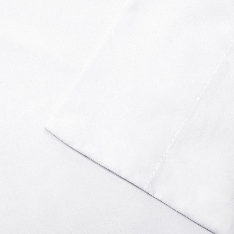 King White Deep Pocket Microfiber Cotton Sheet Set