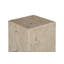 Teak Slice Pedestal, Square, Oat Finish, SM
