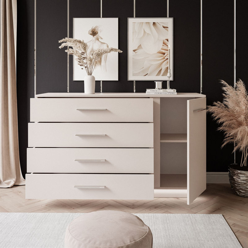 Bayden Chest of Drawers, Silver