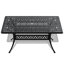 Ensemble de salle à manger 5 pièces en aluminium coulé résistant aux intempéries, comprenant 4 chaises pivotantes et une table rectangulaire avec cadre noir (même référence: W1710S00315)-1160679696
