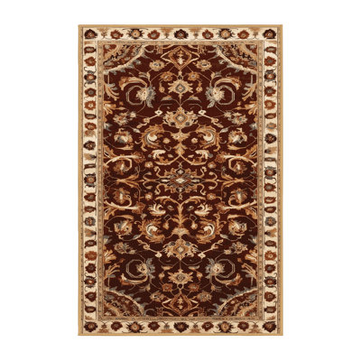 Machine Washable Turkish Brown Area Rug
