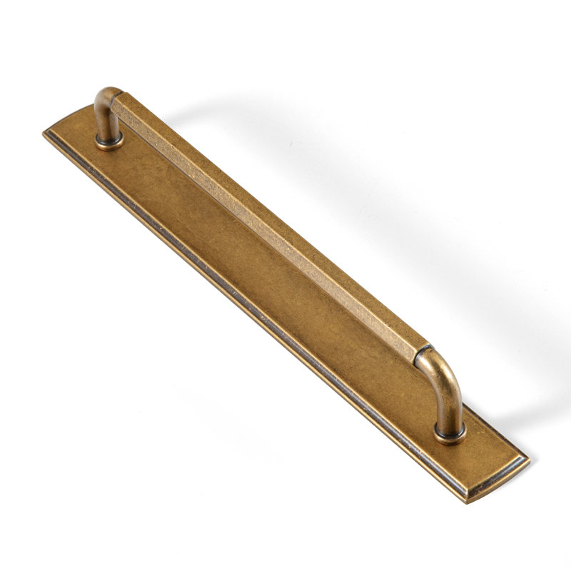 Poignée à tirer élégante et moderne, Laiton antique, 7 9/16"