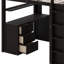 Lit mezzanine avec tiroirs, bureau et garde-robe-828654917