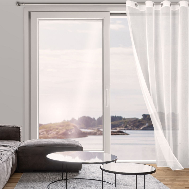 Kaylib Sheer Curtain Single Panel, 250cm H x 140cm W