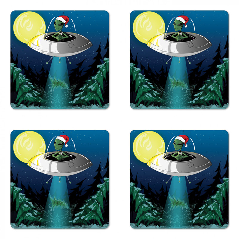 Square 4 Piece Coaster Set