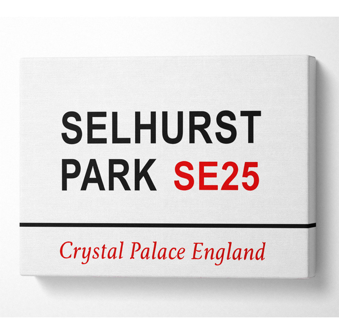 Selhurst Park Schilder - Kunstdrucke auf Leinwand - Wrapped Canvas