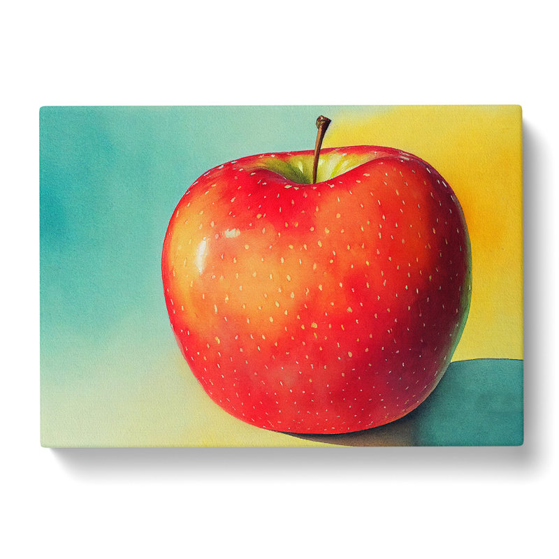 Single Apple Fruit Vol.1 - Wrapped Canvas, 40cm H x 60cm W x 3cm D
