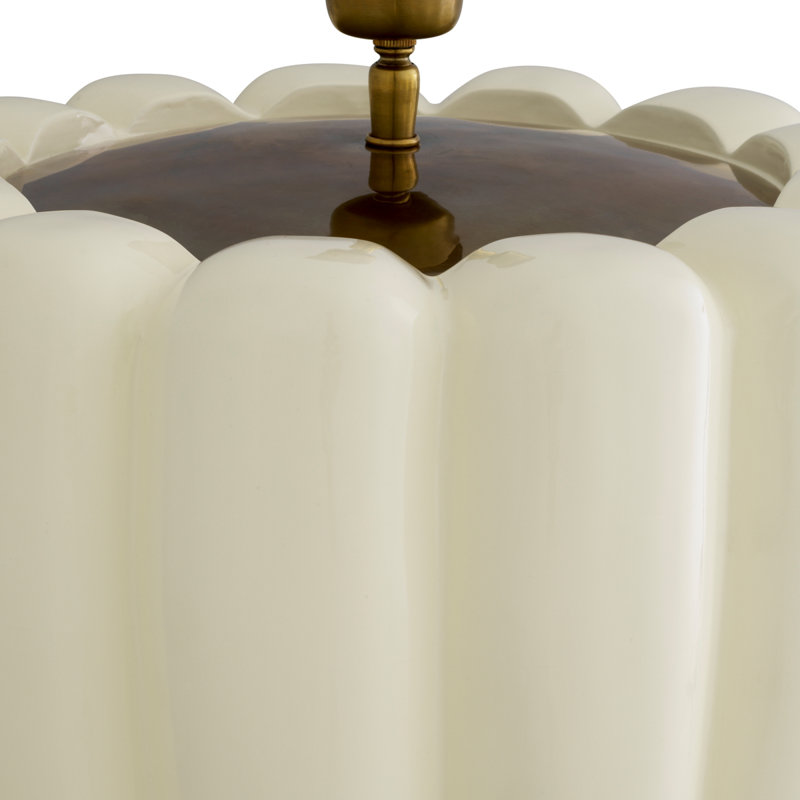 Table Lamp, Off White, Beige